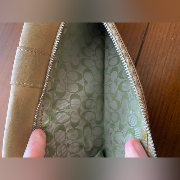 Vintage Coach Tan Genuine Leather Bifold Credit Card Long Wallet Clutch - Picture 4 of 9